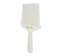 Sorandy Peigne de Coiffeur Professionnel à Dessus Plat avec Dents Arrondies Sûres pour une Coupe de Cheveux Précise pour les Stylistes et les Barbiers Blanc