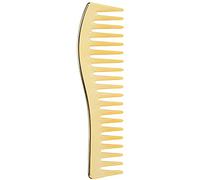 Sorandy Peigne Démêlant à Dents Larges, Résistance aux Hautes Températures pour Nouer les Cheveux pour Hommes et Femmes, 7 X 2 Pouces, Plastique (GOLD)