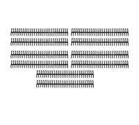 Sorandy Peignes de Reliure en Plastique Solides, 30 Anneaux pour Relier des Papiers au Format A4 B5 A5, Idéaux pour les Rapports et les Calendriers, 10 Pièces (BLACK)