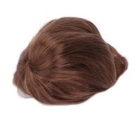 Sorandy Perruque Courte Marron Naturel pour Hommes, Perruque Moelleuse et Lisse, Faux Cheveux pour Halloween, Exposition de Cosplay