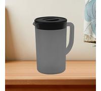 Sorandy Pichet en Plastique à la Mode avec Couvercle, Bouilloire à Eau Froide de Grande capacité pour Jus de thé, Matériau PP de qualité Supérieure (BLACK)
