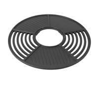 Sorandy Plaque de Gril en Fonte 42 Cm Plaque de Gril Ronde à Revêtement en émail Antiadhésif pour Les Pique-niques de Camping en Intérieur et en Extérieur