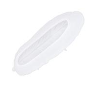 Sorandy Plateau en Silicone en Forme de Plume, Moule en Silicone Flexible pour le Moulage de Résine, Plateau à Finition Brillante avec des Courbes élégantes, Idéal pour les Bijoux de Bricolage, le