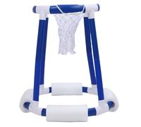Sorandy Pool Basketball Hoop au Bord de la Piscine, Match de Basket de Piscine Flottante avec 2 Ballons de Basket et Pompe, Jeux de d'été Interactifs pour Enfants, Adultes, Intérieur, Jeu en Plein