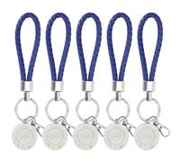 Sorandy Porte-clés œil Porte-bonheur, Amulette Turque Bleue, Pendentif pour la Protection de la Chance, Décoration de la Maison et du Bureau, Coffret Cadeau de Vacances 5 Pièces