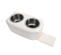 Sorandy Porte-gobelet Ponton avec Double Porte-Boisson en Acier Inoxydable pour Camping-Car et Bateau - Durable, Portable, étanche, 10,6 X 6,1 X 4,3 Pouces (White)