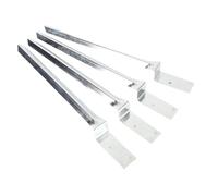 Sorandy Post de Clôture en Acier galvanisé pour Le Swing Extérieur, la Clôture de Boîte aux Lettres Multifonctionnelle, Le Pieu au Sol avec stabilité et durabilité