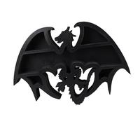 Sorandy Présentoir en Cristal, étagère en Bois Motif Dragon, étagère de Gravure Mécanique pour Cristaux et Pierres, Idéale pour la Décoration de la Maison et la Table de Bureau, 13,8 Pouces de Long