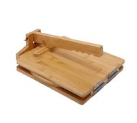 Sorandy Presse à Tortilla en Bois, Machine à Tortilla de Maïs Rotative et Robuste, Petit Outil de Presse de Pâte de Cuisine en Bois Portable avec Surfaces Lisse pour Faire du Maïs et