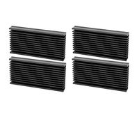 Sorandy Refroidisseur de Puce de Dissipateur de Chaleur de Haute qualité pour Composants électroniques, Ailette de Refroidissement en Aluminium 4 Pièces pour Tube de Transistor de Carte Mère, Noir