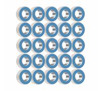 Sorandy Roulements à Billes Scellés en Caoutchouc Métallique Bleu MR115-2RS, 5x11x4mm, pour Machine-outil, Ensemble de 25 Pièces