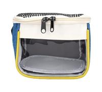 Sorandy Sac de Transport pour Petits Animaux, Design Compact (Blue) | respirante, PVC imperméable, Trois options de transport, Convient aux hamsters, Conception légère
