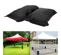 Sorandy Sacs de Sable en Tissu Oxford Durables pour la Stabilisation de la Tente et Les Poids du Parasol pour Une Utilisation en Extérieur, 4 Pièces, Noir, 40x34cm