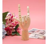 Sorandy Sculpture de Modèle de Main en Bois, Décoration de Modèle de Main Articulée Durable pour Artistes et Designers, Pin Naturel, Taille 6,9x1,4 Pouces