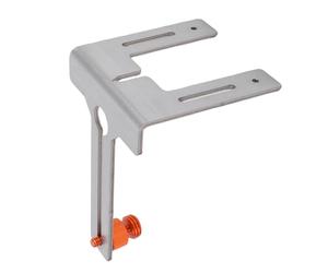 Sorandy Support de Montage Mural de Niveau, Support de Montage Universel en Acier Inoxydable, à Double Interface Réglable Robuste avec Vis en Alliage d'aluminium, Idéal pour la Salle de Bain, la