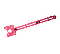 Sorandy Support de Rainure de Moulage du Routeur, Alliage en Aluminium, Détachable, Panneau de Revers de la Machine de Coupe 3 en 1, Support de 445 Mm avec Guides de Poinçonnage Central, épais