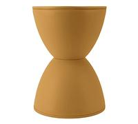 Sorandy Tabouret en Plastique en Forme de Sablier, Table D'appoint Durable et à la Mode pour Salle de Bain, 11,81 Pouces X 16,54 Pouces (Curcuma)