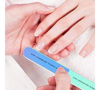 Sorandy Tampon pour Lime à Ongles, Polisseuse pour Lime à Ongles, Bloc éponge de Ponçage à 4 Côtés, Tampon à Grain Fin Grossier pour Artificiels, Outil Professionnel de Manucure et de Pédicure à