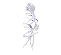 Sorandy Tiges Suspendues à Oiseaux Réfléchissantes, 15 Pouces, Matériau en Polyester, Effrayant des Oiseaux Non Humains, Forme en Spirale, Conception Minimaliste, Créez Facilement une Zone