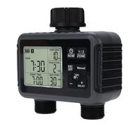 Sorandy Timer de l'arrosage, Minuteur de Tuyau, Minuteur d'eau Programmable avec 2 Zones, 3 Modes d'arrosage, Retard de Pluie, Manuel/Auto, IPX5, écran LCD pour Jardin, Pelouse, Irrigation