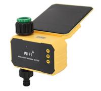 Sorandy Timer de L'arroseur Intelligent avec WiFi, Panneau Solaire, Capteur de Pluie, Contrôleur D'Irrigation Automatique pour Tuyau de Jardin, Cour, Balcon, Mur Vert, Irrigation Goutte