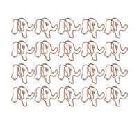 Sorandy Trombones Durables en Forme D'éléphant en or Rose, Portables pour la Classification des Documents, Ensemble de 20 Pinces de Bureau Mignonnes pour le Bureau et la Maison, Fer Antirouille