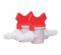 Sorandy Vanne de Contrôle de Débit, Contrôleur D'arrêt d'eau Durable, Interrupteur ABS pour Cuisine Salle de Bains, Kit de 2 Pièces (Régulateur de débit 10MM)