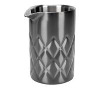 Sorandy Verre à Mélange en Acier Inoxydable, Pichet à Cocktail à Double Paroi de 540 Ml avec Base épaisse pour la stabilité, Ustensiles de Bar Antirouille 304 pour Barmen à Domicile (Plaqué noir)