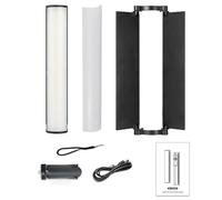 Sorandy VLOGLITE B15RGB Lampe de Photographie LED, 192 Perles LED à CRI élevé, luminosité 1900 LUX, Lumière CRI95+ avec 20 Effets de Scène, écran LCD et Batterie Rechargeable de 2600 MAh, Idéale pour