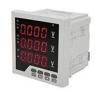 Sorandy Voltmètre 3 Phases Affichage LED AC 450V | Programmable, grand écran LED, haute précision, facile à installer, mesure la tension.