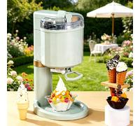 Sorbetière 1 L, Mini-machine Automatique À Glace À L'italienne, Avec Fenêtre De Visualisation Transparente, Pour La Préparation Maison De Glaces En Cornet, Pour Cuisines