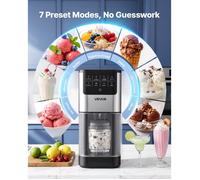 Sorbetière 7 en 1 Machine à Glace Gelato Sorbet Milkshake Yaourt Glacé et Glace Allégée pour Desserts Glacés Maison Turbine à Gl…