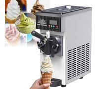 Sorbetière à l'italienne violette, capacité de 4 à 5 kg/heure, trémie de 2,5 L et cylindre de 1 L, écran LCD, machine à yaourt glacé de qualité professionnelle pour usage domestique ou professionnel