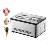 Sorbetière automatique 2 L 180 W écran LCD turbine à glace électrique pour crème glacée sorbets gelato maison sans pré-congélation