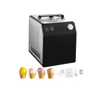 Sorbetière Automatique-Duoku-2QT-Compresseur Intégré, 4 Modes, en Acier Inoxydable, Affichage Numérique, Sans Pré-congélation