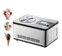 Sorbetière automatique - VEVOR - Capacité 2 L - Compresseur intégré 180 W - Écran LCD