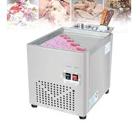 Sorbetière Commerciale en Acier Inoxydable avec 2 grattoirs et compresseur - Sorbetière, Machine à Rouleaux de crème glacée pour la Fabrication de Rouleaux de crème glacée