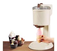 Sorbetière commerciale, machine à glace molle de comptoir, grande capacité 1 000 ml, pour la cuisine à domicile,Beige