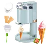 Sorbetière commerciale, machine à glace molle de comptoir, grande capacité 1 000 ml, pour la cuisine à domicile,Green