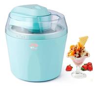 Sorbetière Électrique1,5L Machine à Glace avec Fonction Minuterie et Bol de Congélation AmovibleLivret de Recettes Incluspour Glac