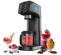 Sorbetière Gelatec 2100 500W, 11 programmes, 2,1L, technologie Creamon Re-Spin, écran tactile, 3 bacs