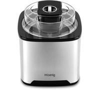 Sorbetière - H.Koenig - Capacité 2L - Préparation rapide 30-40 min - Inox - Arrêt automatique - Couvercle transparent