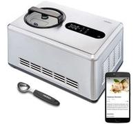 Sorbetière Intelligente - MEDION MD12170 - Contrôle et Recettes par Appli - 2L de glace - écran LED - Inox