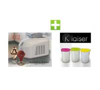 Sorbetière - KLAISER - SLIM BS52 - Couleur Silver - Set de 3 Bols Inclus - Petit Électroménager