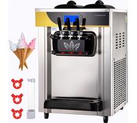 Sorbetière Pro® - 2200 W sorbetière de table 22-30 L/h - sorbetière de bureau, 3 parfums avec écran LCD - sorbetière pour crèmes glacées
