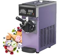 Sorbetière professionnelle, machine à glace mono-parfum, machine à glace à l'italienne, débit de 4 à 5 kg/h, trémie réfrigérée de 2,5 L, cuve de congélation de 1 L, fonction autonettoyante Purple