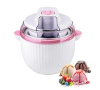 Sorbetiere, Sorbetière 1,65 L à Deux Vitesses Réglables pour la Préparation de Glaces Sorbets et Yaourts Glacés Machine à Glace 2 en 1 à Double Isolation pour la Préparation de Boissons Fraîches