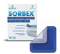 Sorbex Pansement Super Absorbant 20 x 40 cm avec Couche de Contact en Silicone - Pansement stérile grand format pour plaies fortement exsudatives, ulcères et escarres