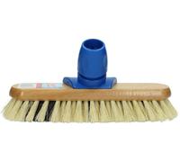 Sorbo Balai à Balayage/Balai à Poils Fibres - 22 cm - Manche en Bois - Nettoyage Intérieur & Extérieur - Poils Résistants - Parfait pour Sols et Terrasses