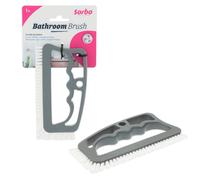 Sorbo Brosse Salle de Bain - Brosse à Joints en Plastique avec Poils en Nylon, Nettoyage des Joints et Carrelage Mur et Sol, Poignée Ergonomique